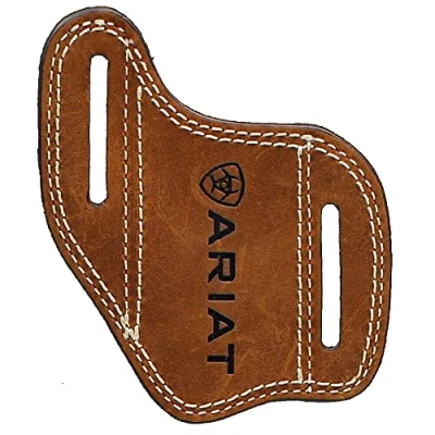 Image of Ariat Leather Knife Sheath Sleeve, Brown, One Size, Modern