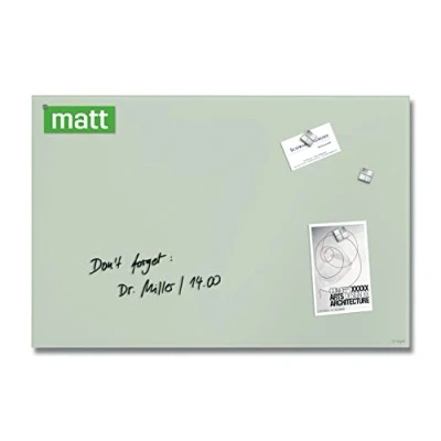 Image of SIGEL GL515 Premium Glass magnetic Board, glossy surface, 60 x 40 cm, easy mounting, mint Artverum