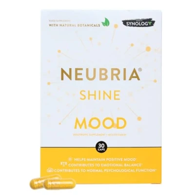 Image of NEUBRIA Shine Mood Supplement Multivitamin for Adults with Ashwagandha, Rhodiola, Saffron &amp; Turmeric Nootropic Stress Management, Emotional Balance, Mental Clarity Sleep 30 Capsules