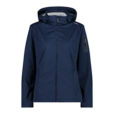 Image of CMP Women&#039;s Lightweight, Windproof and Waterproof Softshell Melange Jacket Wp 8,000, Bottle Light Mel, 44