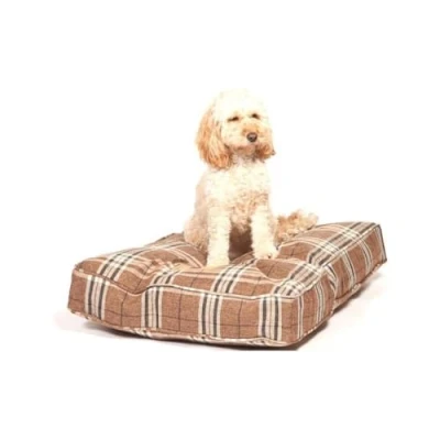 Image of Danish Design Newton Truffle Brown Check Dog/Puppy Box Duvet cover Medium