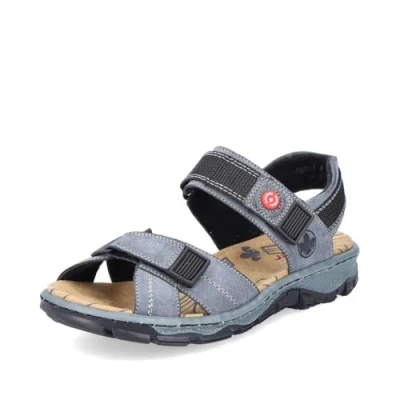 Image of Rieker Women&#039;s 68851 Sandal, Blue, 5 UK