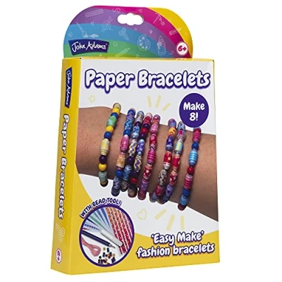 Image of John Adams Paper bracelets Craft Kit: make 8 fashion Arts &amp; Crafts Ages 6+