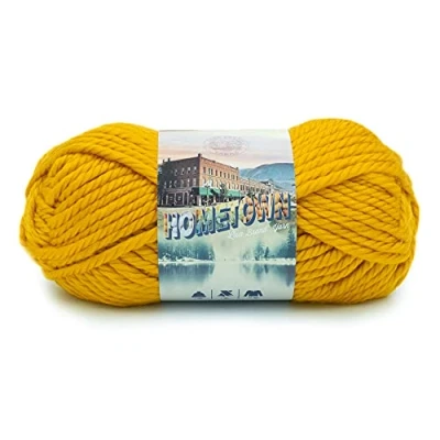 Image of Lion Brand Yarn Hometown USA Yarn, Madison Mustard, Pack of 1