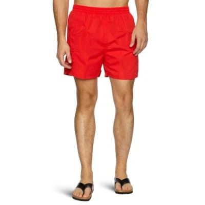 Image of Maru Swimwear Men&#039;s Solid Short 16&quot; Red, Large 36 Inch 38