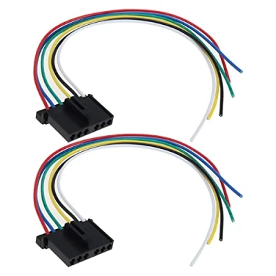 Image of the Lord of Tools 2PCS Rear Tail Light Lamp Wiring Loom Harness Connector Plug 1778452 Compatible with Transit Mk6 Mk7 2006 2014 6 Pin 30cm