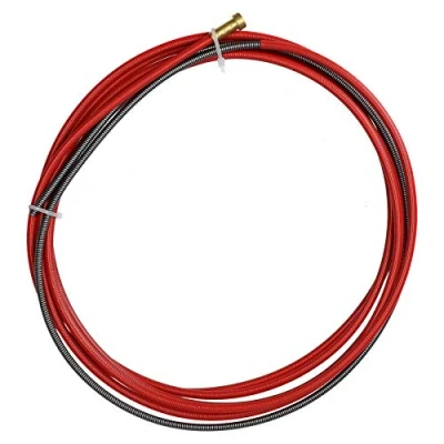 Image of P.C. Liner Wire 1.0 1.2mm x 3M Welding Red Steel Plastic Coated MIG Torch