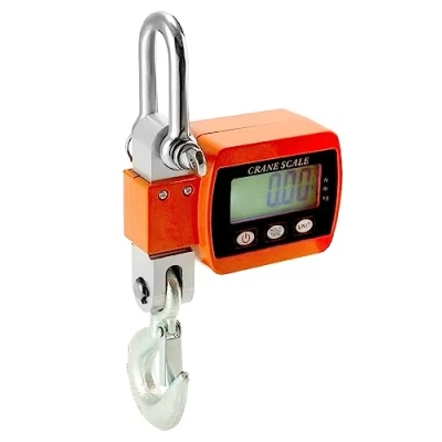 Image of QWORK® Digital Hanging Scale, 500KG / 1102LBS, Aluminum Luggage For Wharf Weighing, Steel Raw Materials, Fishing