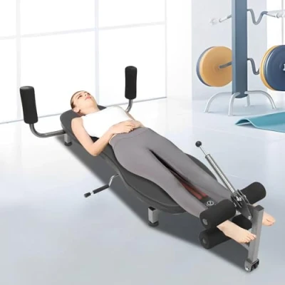 Image of EurHomePlus Back Stretch Traction Inversion Table Multifunctional Training Bench Trainer, Adjustable and Large Load Capacity, Capacity up to 150 kg