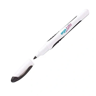 Image of ERGOBRIT Dry Wipe Marker with Rubber Grip Black