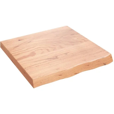 Image of vidaXL Wall Shelf Light Brown 60x60x(2 6) cm Treated Solid Wood Oak