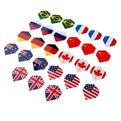 Image of Mealoodiousmusea Assortment Dart Flag Flights Standard Flight Replacement 27 Flags