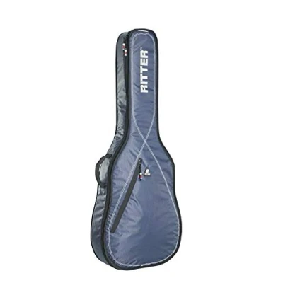 Image of Ritter RGP2 C 4/4 CLAS Water Repellent Fabric Gig Bag for Acoustic/Classical Guitar Blue