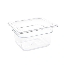 Image of Vogue Polycarbonate 1/6 Gastronorm Container 100mm Clear