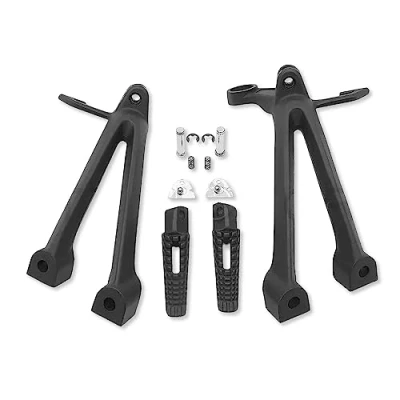 Image of Black Rear Passenge Foot Pegs Bracket Fit For Suzuki Gsx R Gsxr600 750 2008 2010