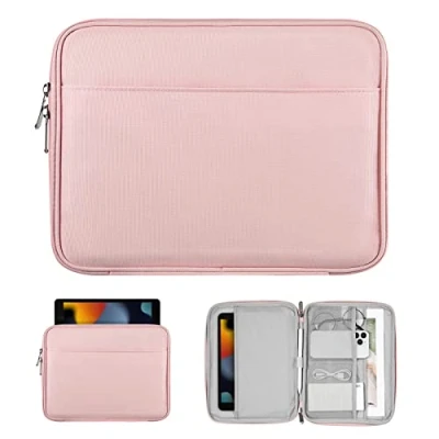 Image of TiMOVO 9 11 Inch Tablet Sleeve Bag for iPad 10th Gen. 10.9&quot;, 9th/8th/7th 10.2&quot;, Air 11/Air 5th/4th 10.9&quot;,Galaxy Tab A9+/A9 Plus 11&quot;, Carrying Case with Pocket,Pink