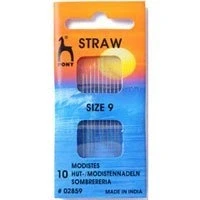 Image of Pony Gold Eye Sewing Needles: Milliners Size 9, Multi Colour