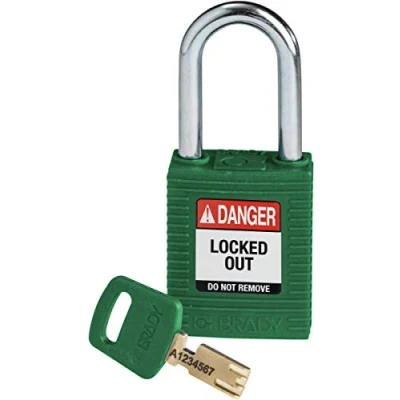 Image of SafeKey Nylon Padlock, 38mm x 84mm 19mm, Green