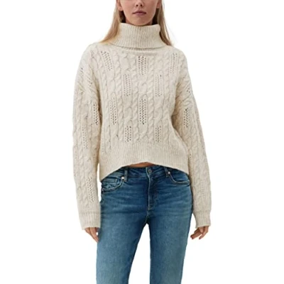 Image of Q/S designed by Women&#039;s 2119042 Knitted Jumper, White, XXL