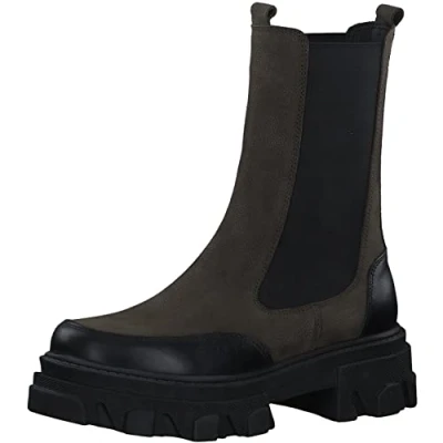 Image of s.Oliver Women&#039;s 5 25467 39 Chelsea Boot, Khaki, 4.5 UK