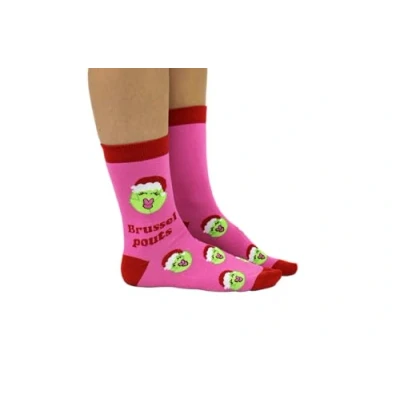 Image of Cockney Spaniel 1 pair of BRUSSEL POUTS Christmas Socks UK 4 8, EUR 37 42, US 6.5 10.5