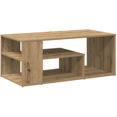 Image of vidaXL Coffee table artisan oak 100x50x40cm constructed wood