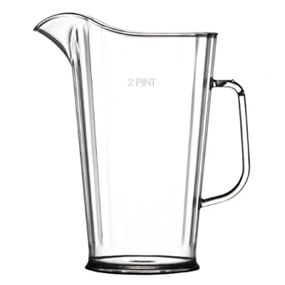 Image of Polycarbonate 2 Pint Plastic Jugs CE Stamped, 1 L (Pack of 4)