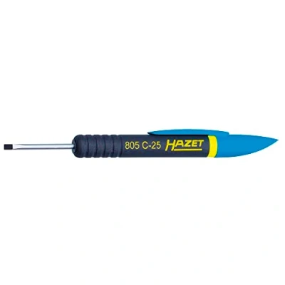 Image of HAZET 805C 25 Slot Profile Clip Screwdriver Chrome Plated