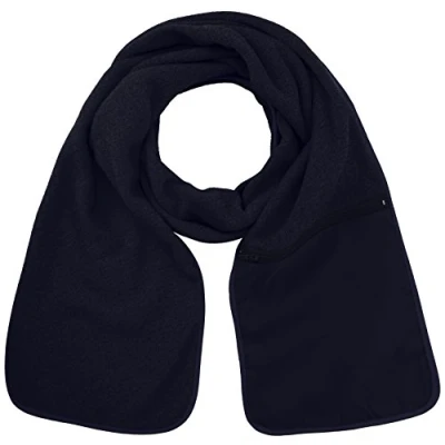 Image of Result R100A Active Fleece Scarf with Zip Pocket Navy, One Size
