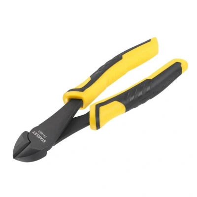 Image of Stanley STHT0 74455 180mm Diagonal Cutting Control Grip Pliers, Yellow