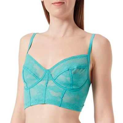 Image of Triumph Smart DECO Bustier, Women&#039;s, Size: 32D 36E, Topaz