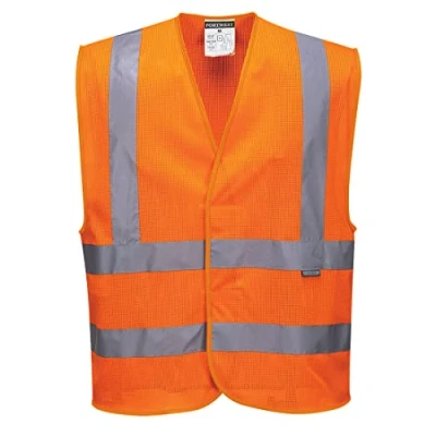 Image of Portwest MeshAir Band &amp; Brace Vest, Color: Orange, Size: 4XL/5XL, C370ORR4X/5X