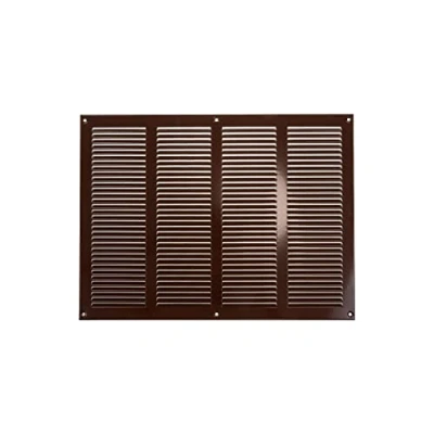 Image of 16&quot; x 12&quot; Inch / 400 300 mm Brown Air Vent Cover Steel Return Grilles for Ceiling and Sidewall HVAC with Insect Protection Screen (15.74 11.81 Inch, Brown)