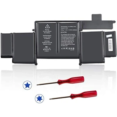 Image of 11.42V 74.9Wh A1582 A1502 A1493 Laptop Battery Replacement for MacBook Pro 13 inch Retina Early 2015 Mid 2014 Late 2013 MacBooPro 11,1 12,1