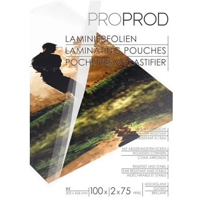 Image of ProProd Premium A3 150 μ Glossy Laminating Pouch (Pack of 100)