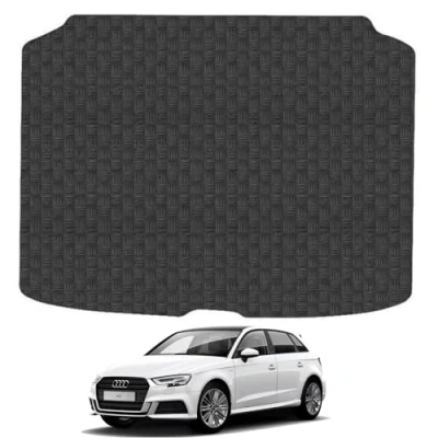 Image of Car Mat Co Tailored Fit Black Heavy Duty Rubber Boot for Audi A3 2013 20