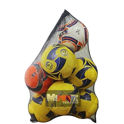 Image of 10 Ball Mesh Carry Sack Football/Netball Bag Netbag with drawstring closure