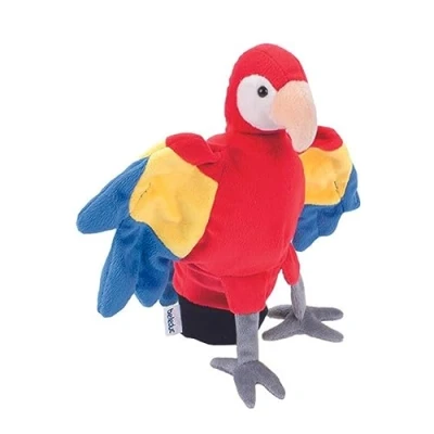 Image of Beleduc Arts &amp; Crafts 40131 Dummy Papagei Parrot, Multicoloured, 7 x 22.5 25 cm