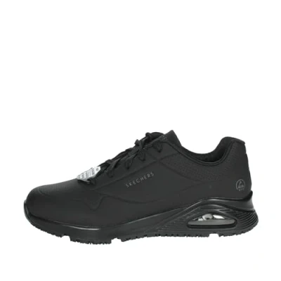 Image of Skechers Men&#039;s UNO SR SUTAL Trainers, Black Synthetic, 13 UK