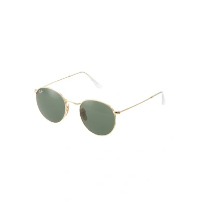 Image of Ray Ban Round Metal Unisex Sunglasses, Size: 53, Grün