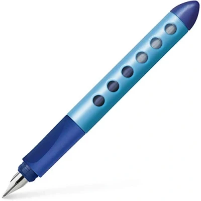 Image of Faber Castell Scribolino 149847 School Fountain Pen Right Handed Nib Size A Blue