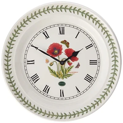 Image of Portmeirion Botanic Garden Wall Clock Poppy