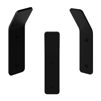Image of HOCUS PICUS Unique Metal 3 Piece Modern Coat Hooks for Wall, Waterproof, Rustproof Design Hooks, Sturdy Stainless Hangers Bathroom, Kitchen, Space Saver (Matte Black, Triple)