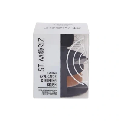 Image of St Moriz Self Tan Applicator Blending Brush For Face, Body &amp; Hard to Reach Areas Even Fake Coverage Flawless, Streak Free Airbrush Finish Use with Any Mousse, Mist, Lotion