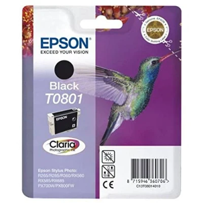 Image of Epson Ink Cartridge for Stylus Photo Series, Black, Genuine