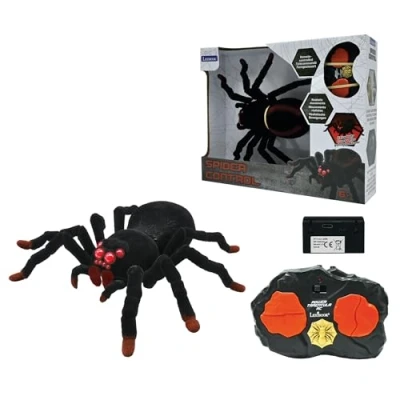 Image of Lexibook, Realistic remote controlled Tarantula/Spider, 8 hairy legs, 2 mandibles, light effects in the eyes, control included, SPIDER01