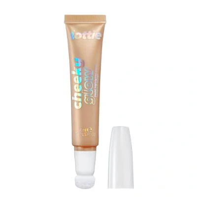 Image of Lottie London Cheeky Glow in Champagne Drip, Liquid Blush &amp; Sheer Highlighter, Buildable Formula Infused with Hyaluronic Acid, Vegan Cruelty free