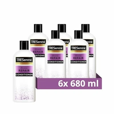 Image of TRESemmé Biotin Repair Conditioner visibly repairs 7 types of damage in one use for dry, damaged hair 6x 680 ml