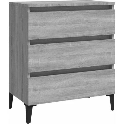 Image of vidaXL Sideboard Grey Sonoma 60x35x69 cm Engineered Wood