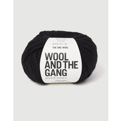 Image of Wool and The Gang, One Wool, Space Black, 100g, Chunky
